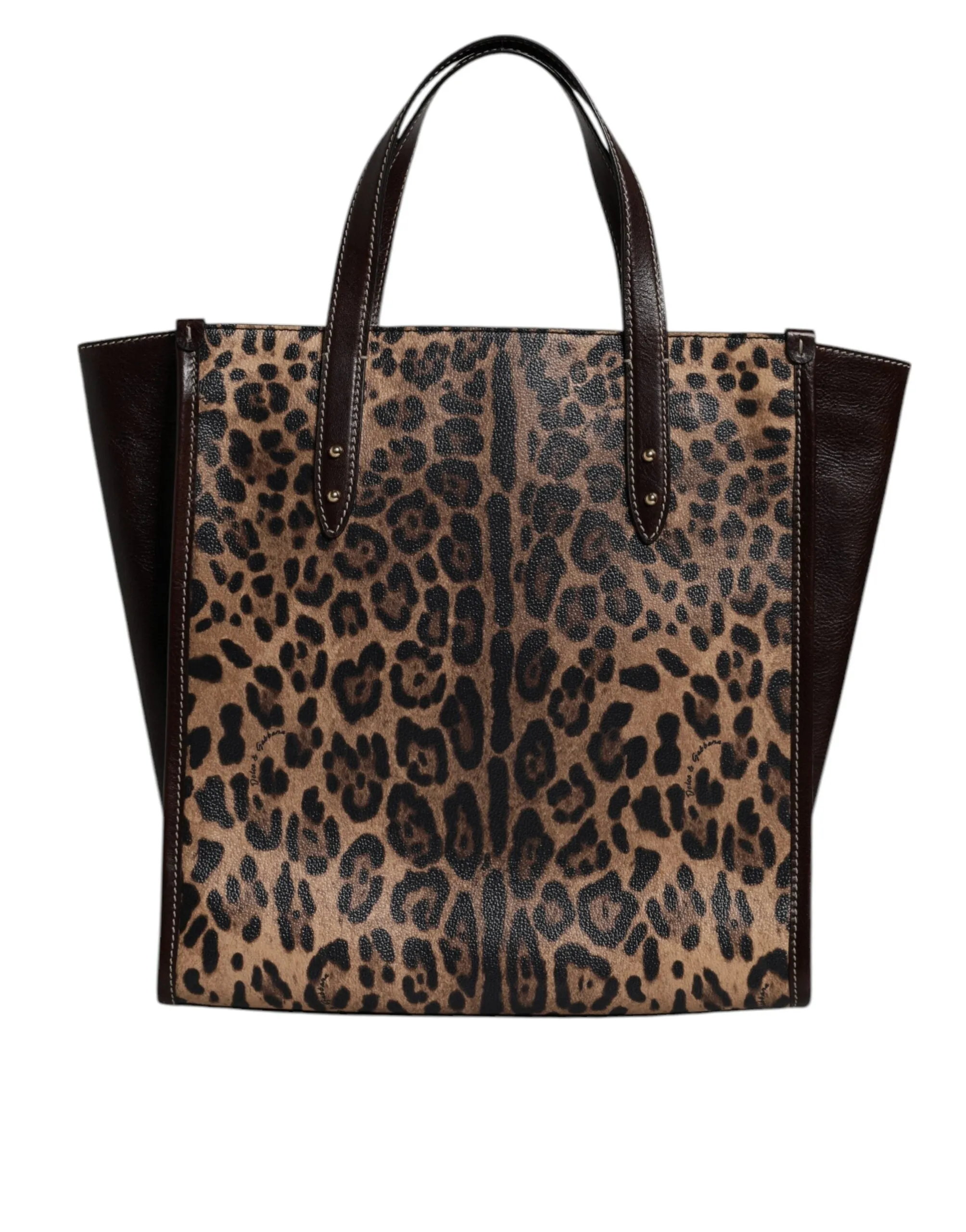 Dolce & Gabbana Multicolor Leopard Shopping Tote Shoulder WomenBorse Bag sold by Siebentaschen product image thumbnail 4