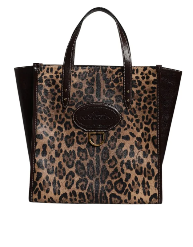Dolce & Gabbana Multicolor Leopard Shopping Tote Shoulder WomenBorse Bag sold by Siebentaschen