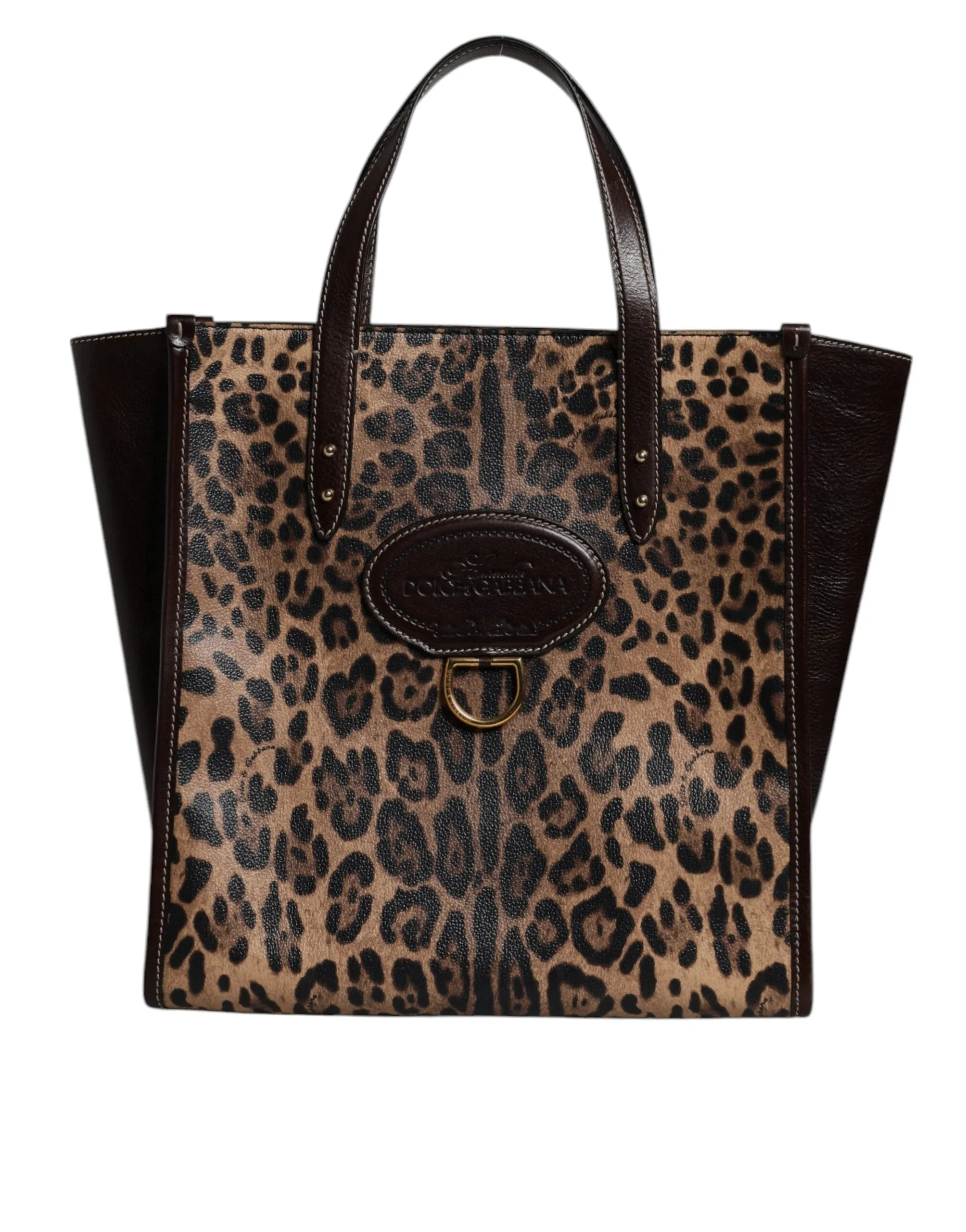Dolce & Gabbana Multicolor Leopard Shopping Tote Shoulder WomenBorse Bag sold by Siebentaschen