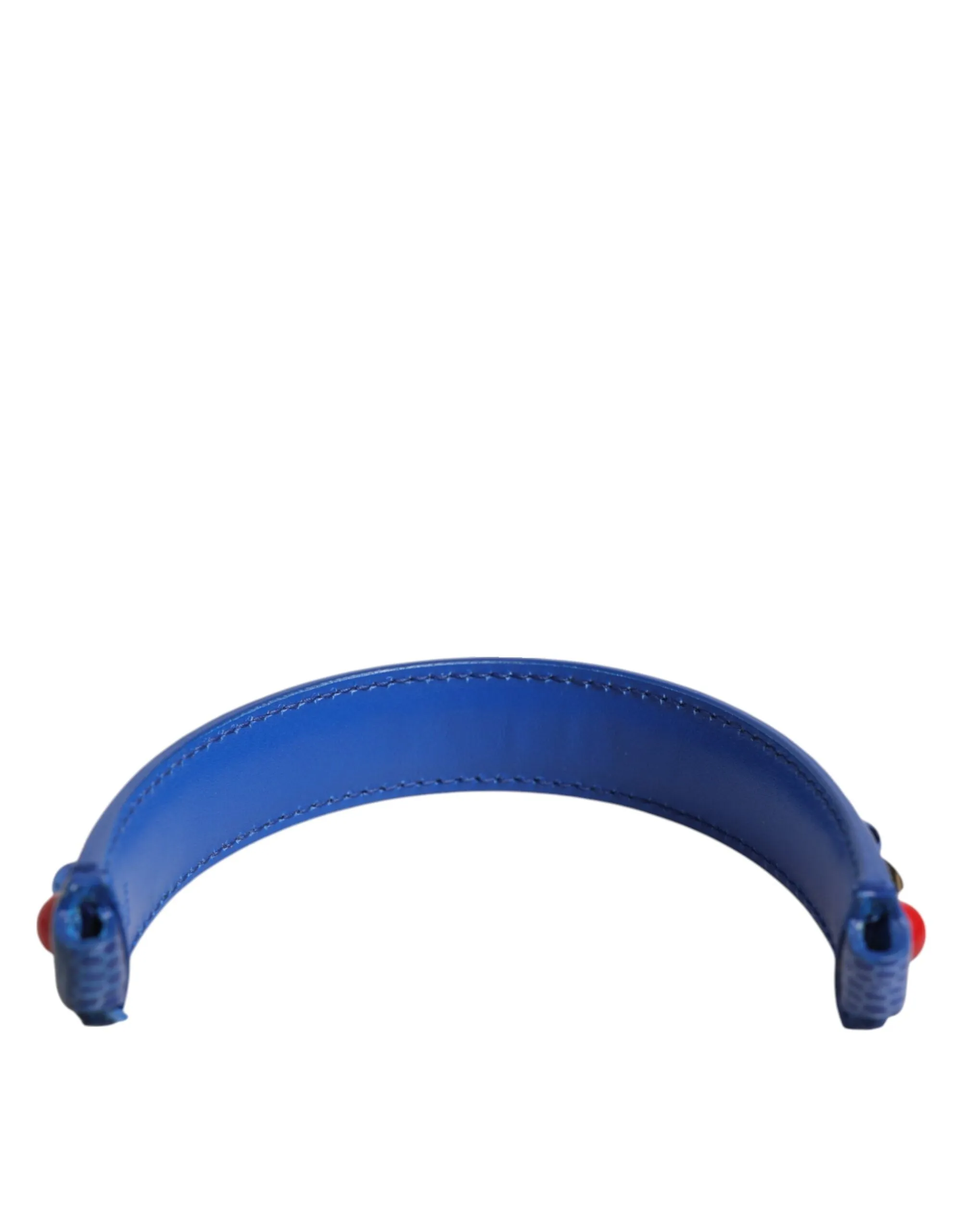 Dolce & Gabbana Blue Embellished Leather Bag Handle Women Shoulder Strap sold by Siebentaschen product image thumbnail 5