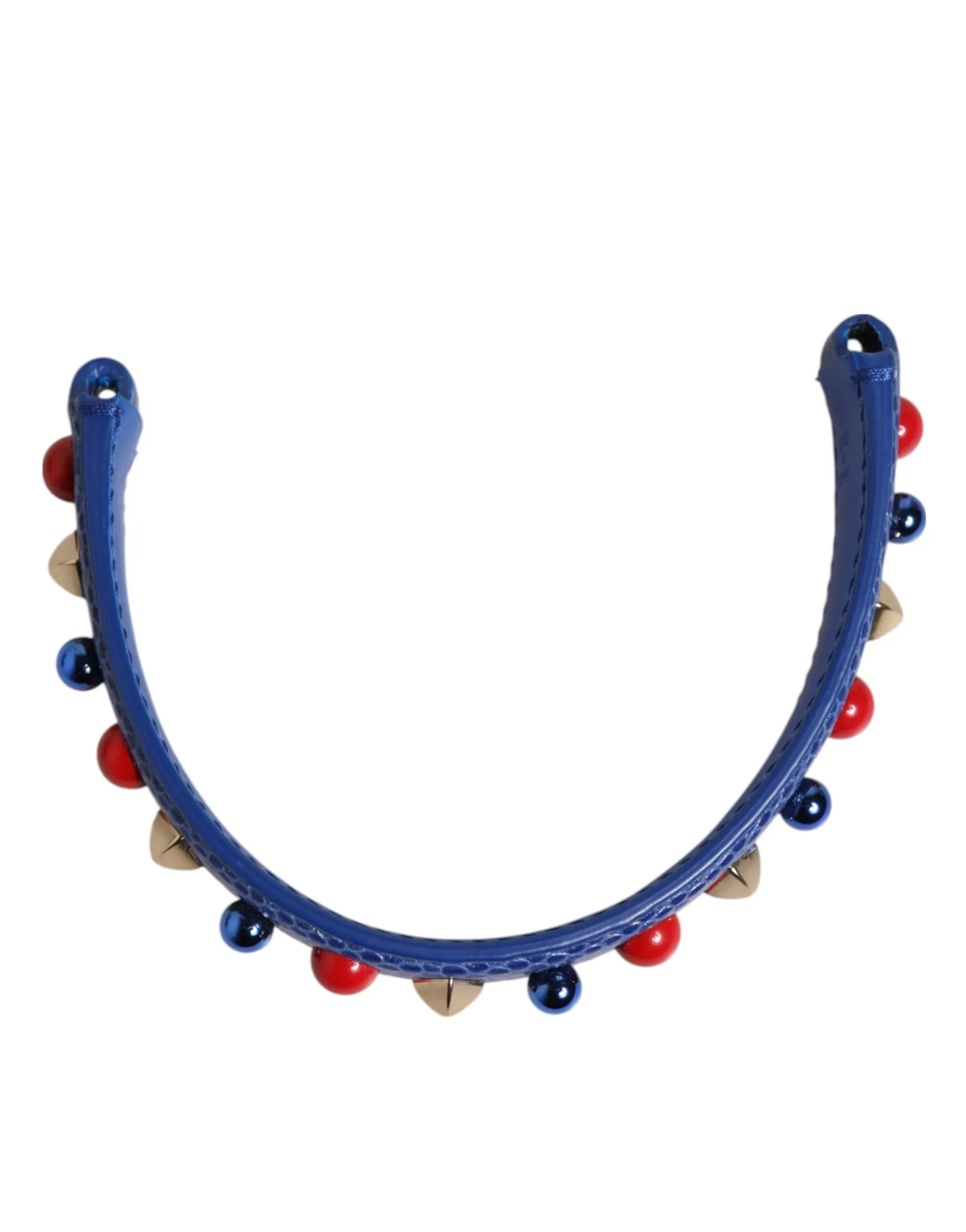 Dolce & Gabbana Blue Embellished Leather Bag Handle Women Shoulder Strap sold by Siebentaschen product image thumbnail 3