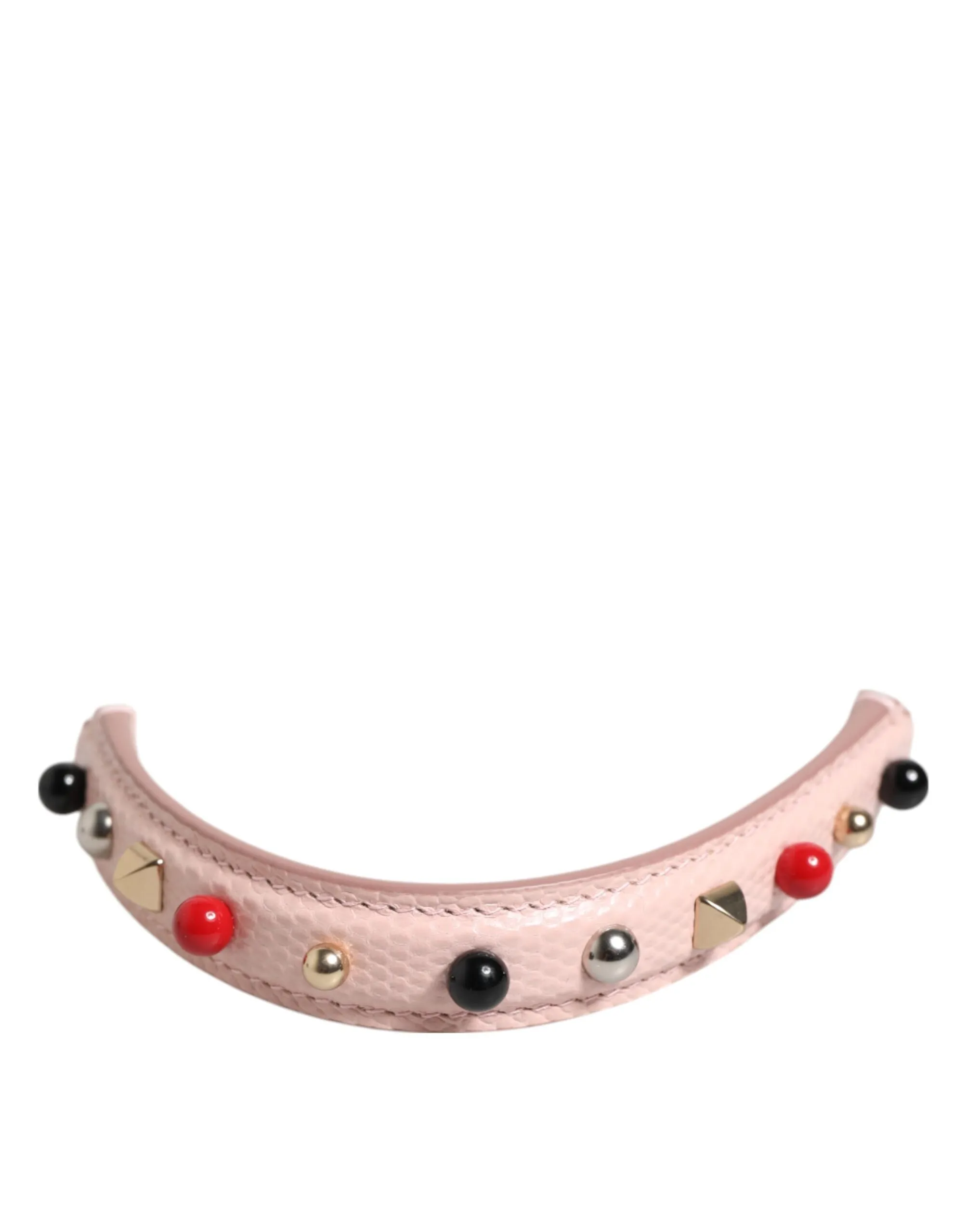 Dolce & Gabbana Light Pink Embellished Leather Bag Handle Shoulder Strap sold by Siebentaschen product image thumbnail 2