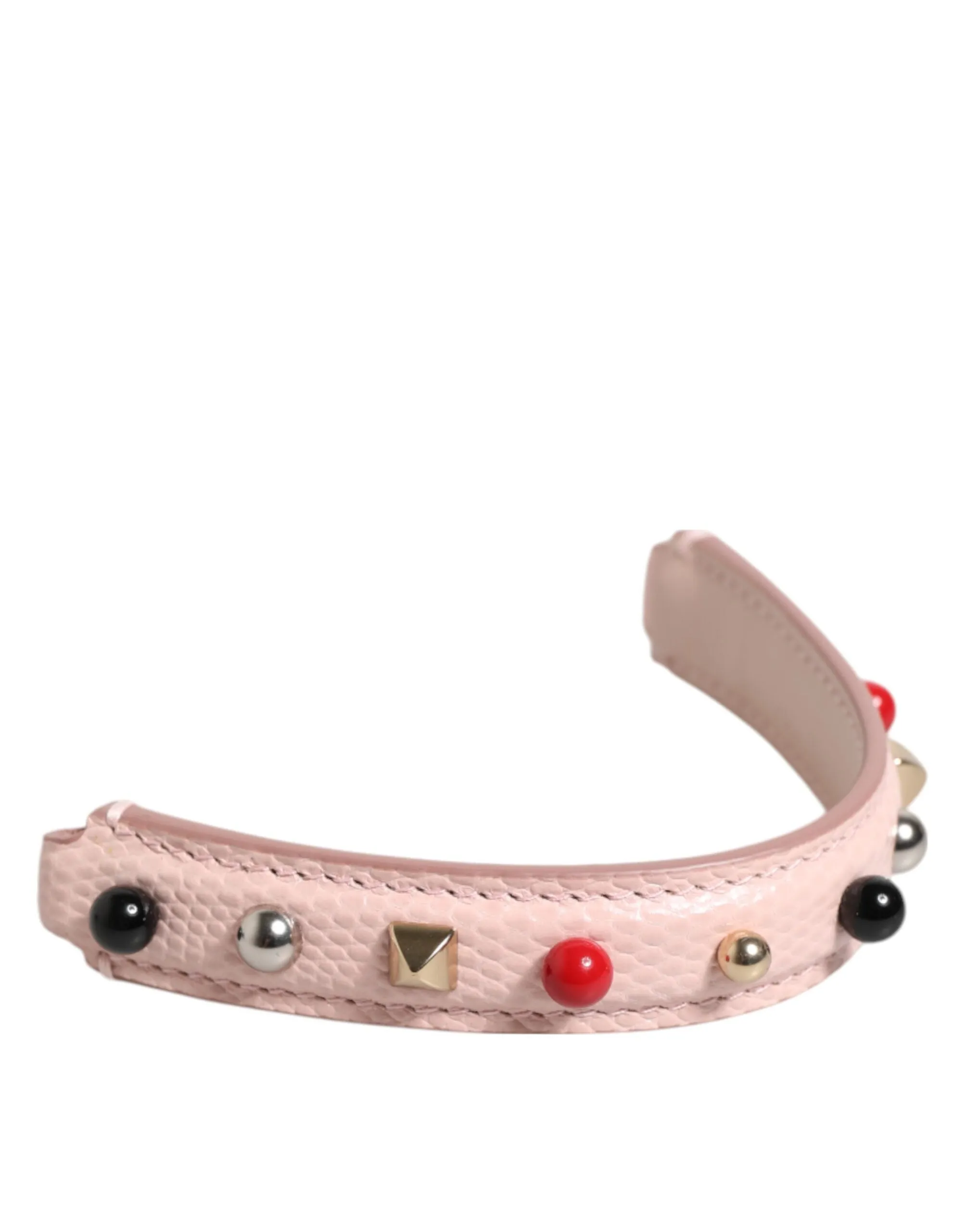 Dolce & Gabbana Light Pink Embellished Leather Bag Handle Shoulder Strap sold by Siebentaschen product image thumbnail 3