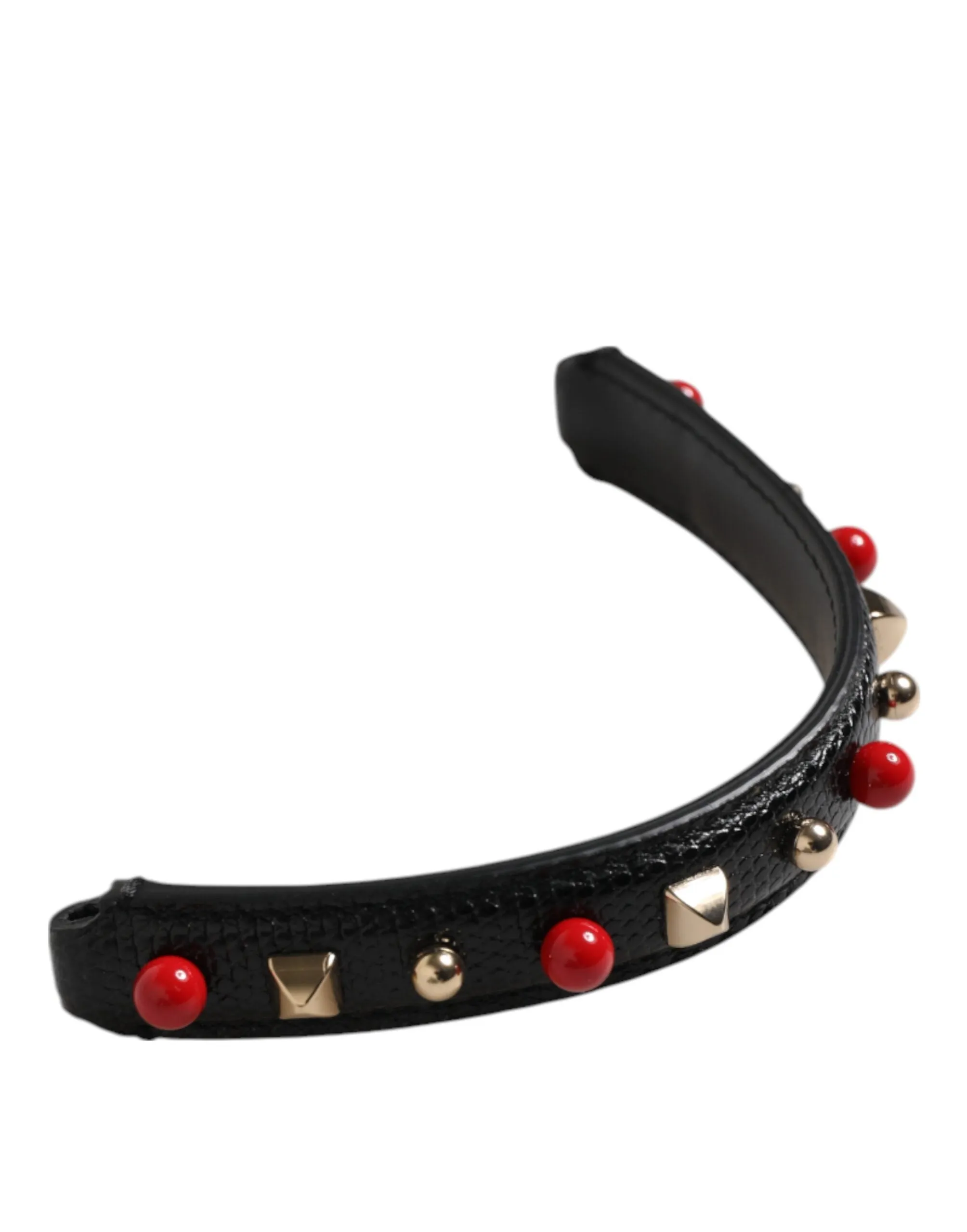 Dolce & Gabbana Black Embellished Leather Bag Handle Women Shoulder Strap sold by Siebentaschen product image thumbnail 4