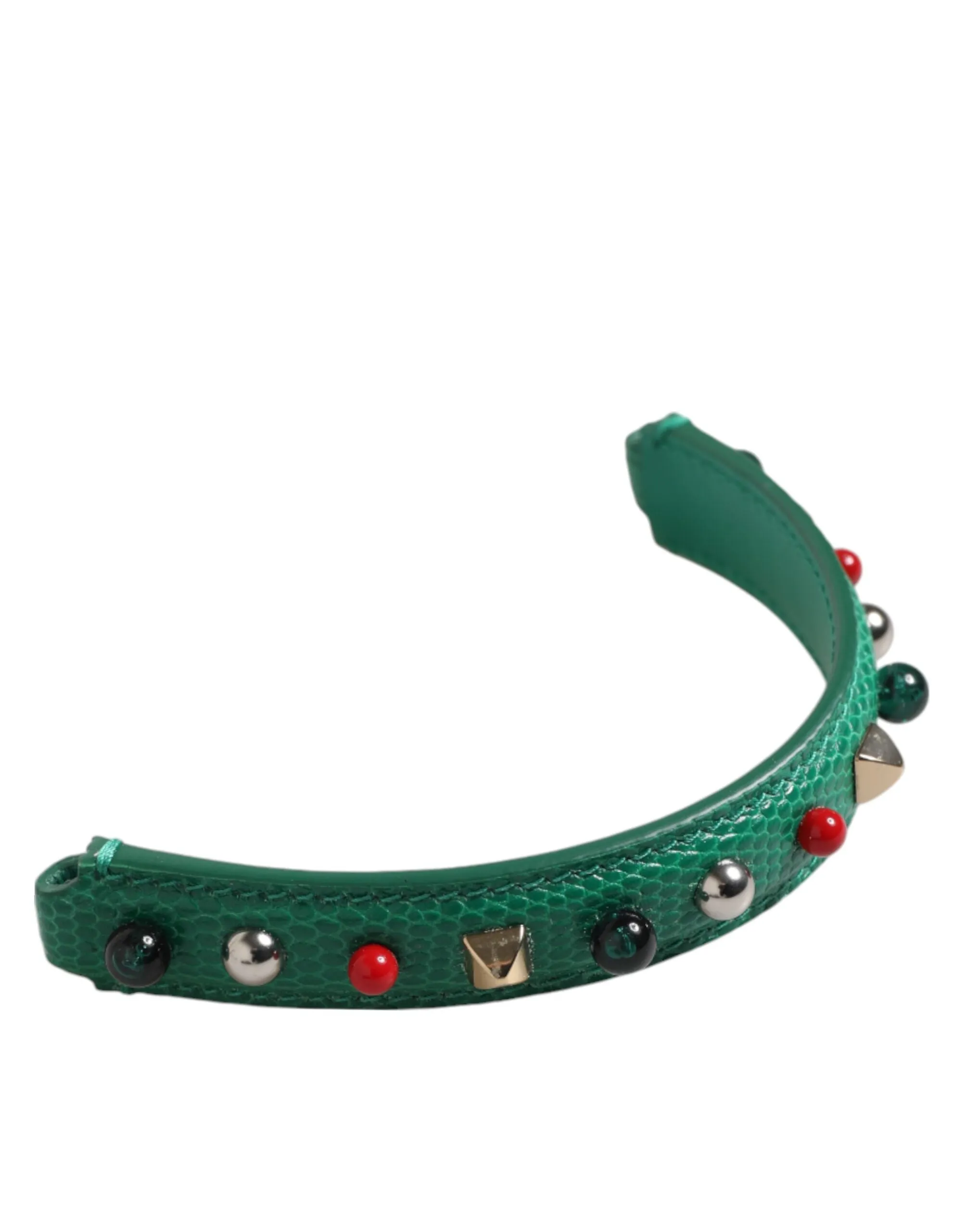 Dolce & Gabbana Green Embellished Leather Bag Handle Women Shoulder Strap sold by Siebentaschen product image thumbnail 4