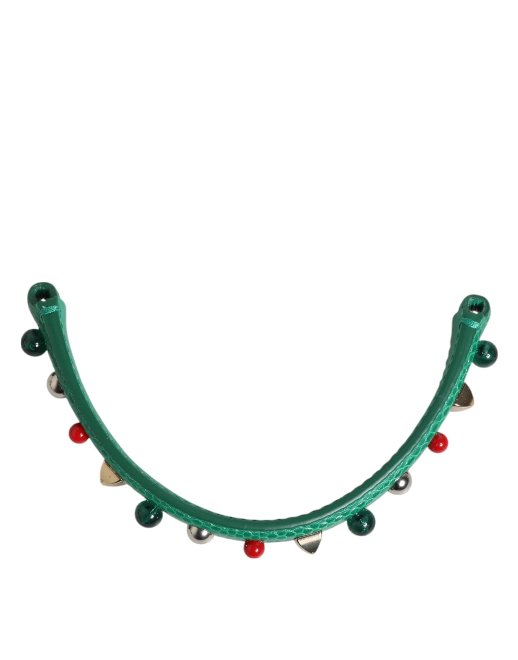 Dolce & Gabbana Green Embellished Leather Bag Handle Women Shoulder Strap sold by Siebentaschen product image thumbnail 3