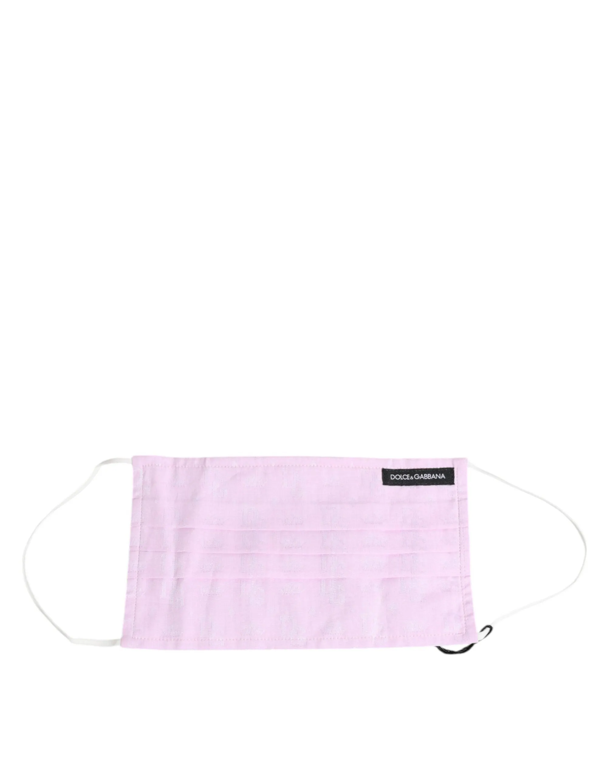 Dolce & Gabbana Pink Cotton Logo Elastic Ear Strap Face Mask sold by Siebentaschen product image thumbnail 3