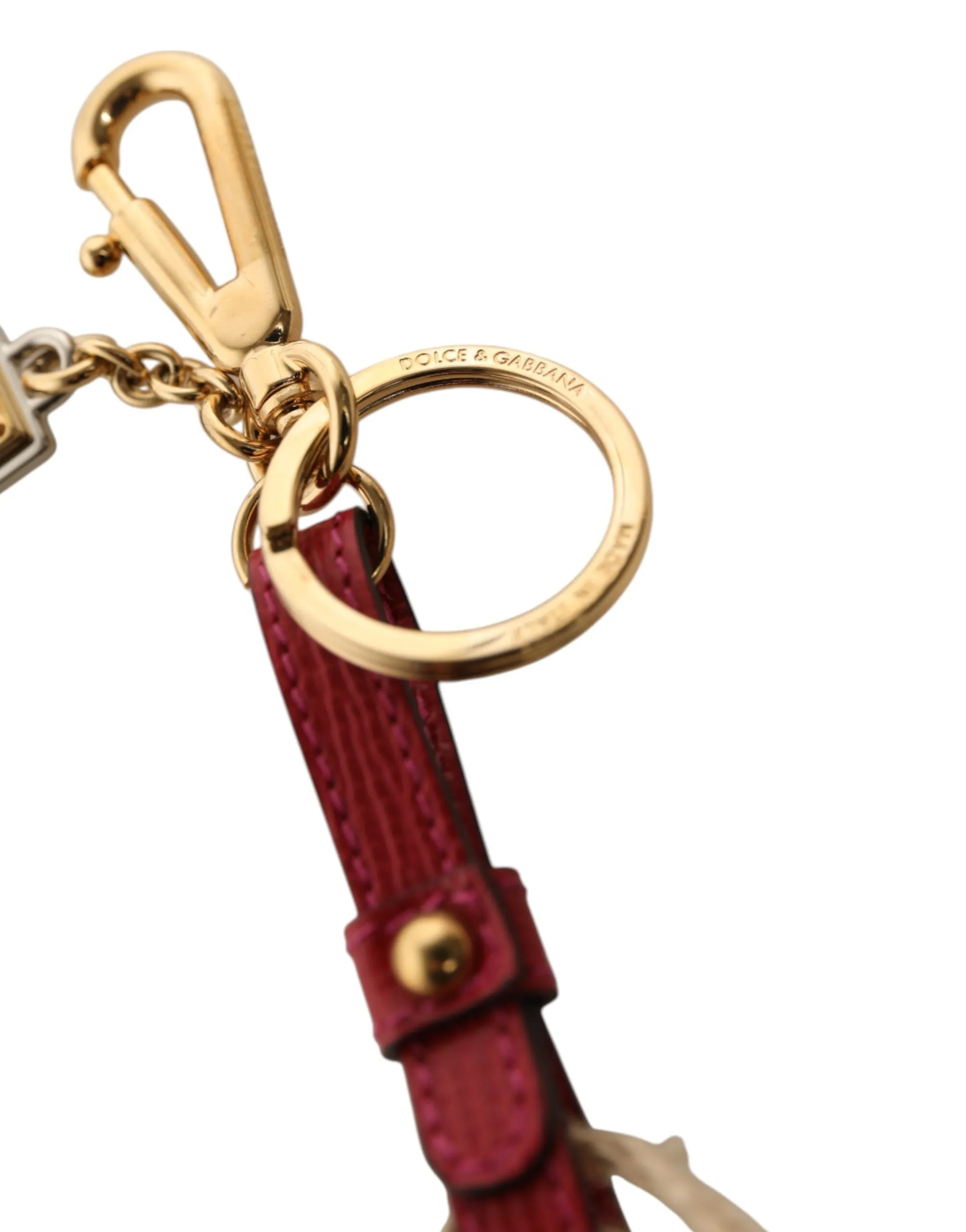Dolce & Gabbana Red Yellow Mini Espadrille Style Charm Keychain Keyring sold by Siebentaschen product image thumbnail 5