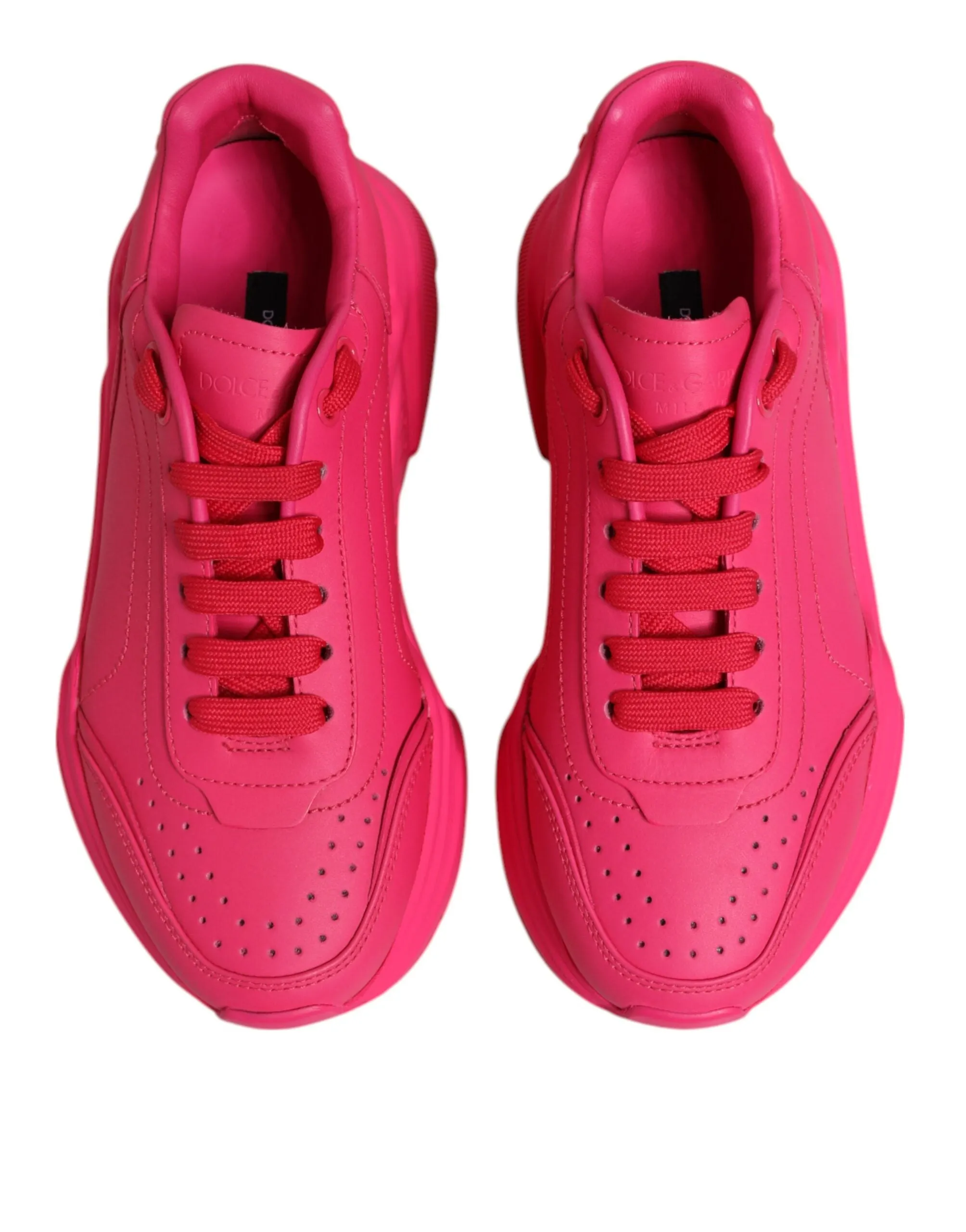Dolce & Gabbana Pink Leather Daymaster Low Top Sneakers Shoes sold by Siebentaschen product image thumbnail 4