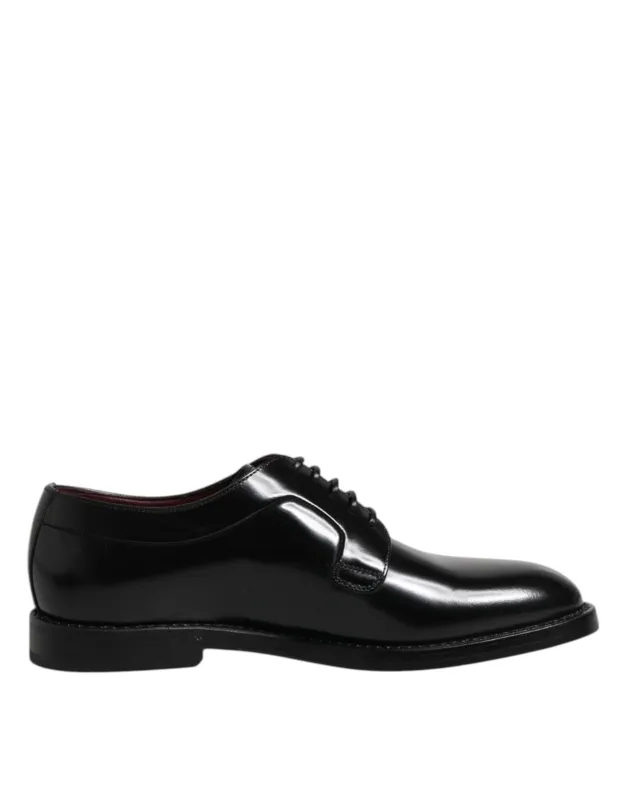Dolce & Gabbana Black Calf Leather Lace Up Dress Shoes sold by Siebentaschen