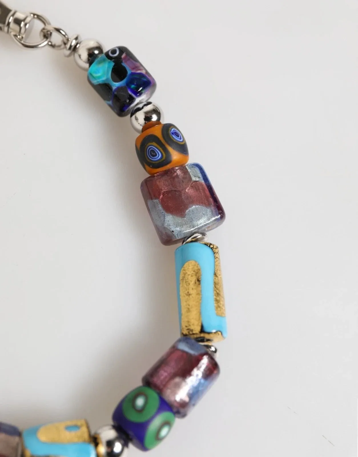 Dolce & Gabbana Multicolor Murano Glass Beads Brass Zamak Necklace sold by Siebentaschen product image thumbnail 4