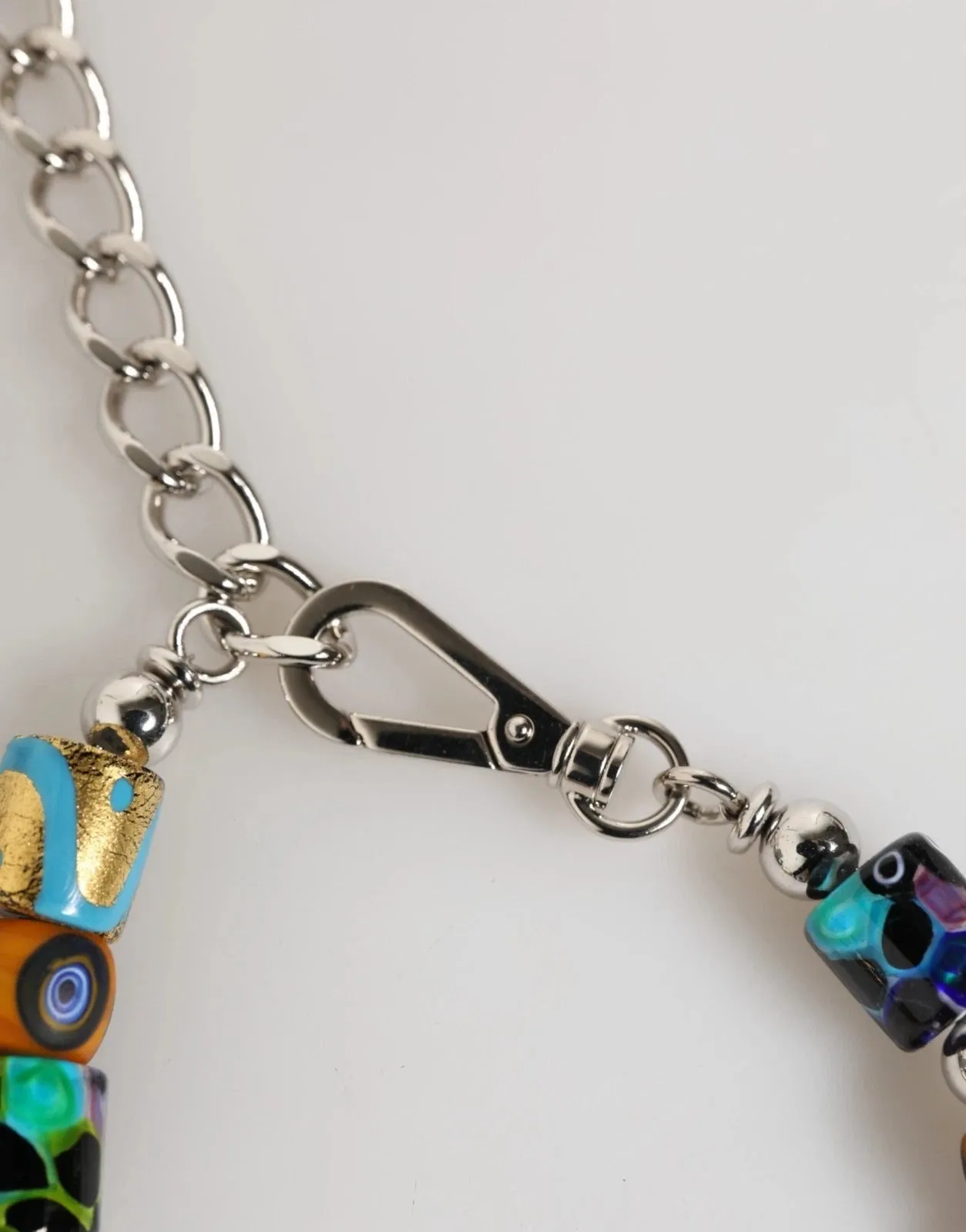 Dolce & Gabbana Multicolor Murano Glass Beads Brass Zamak Necklace sold by Siebentaschen product image thumbnail 5