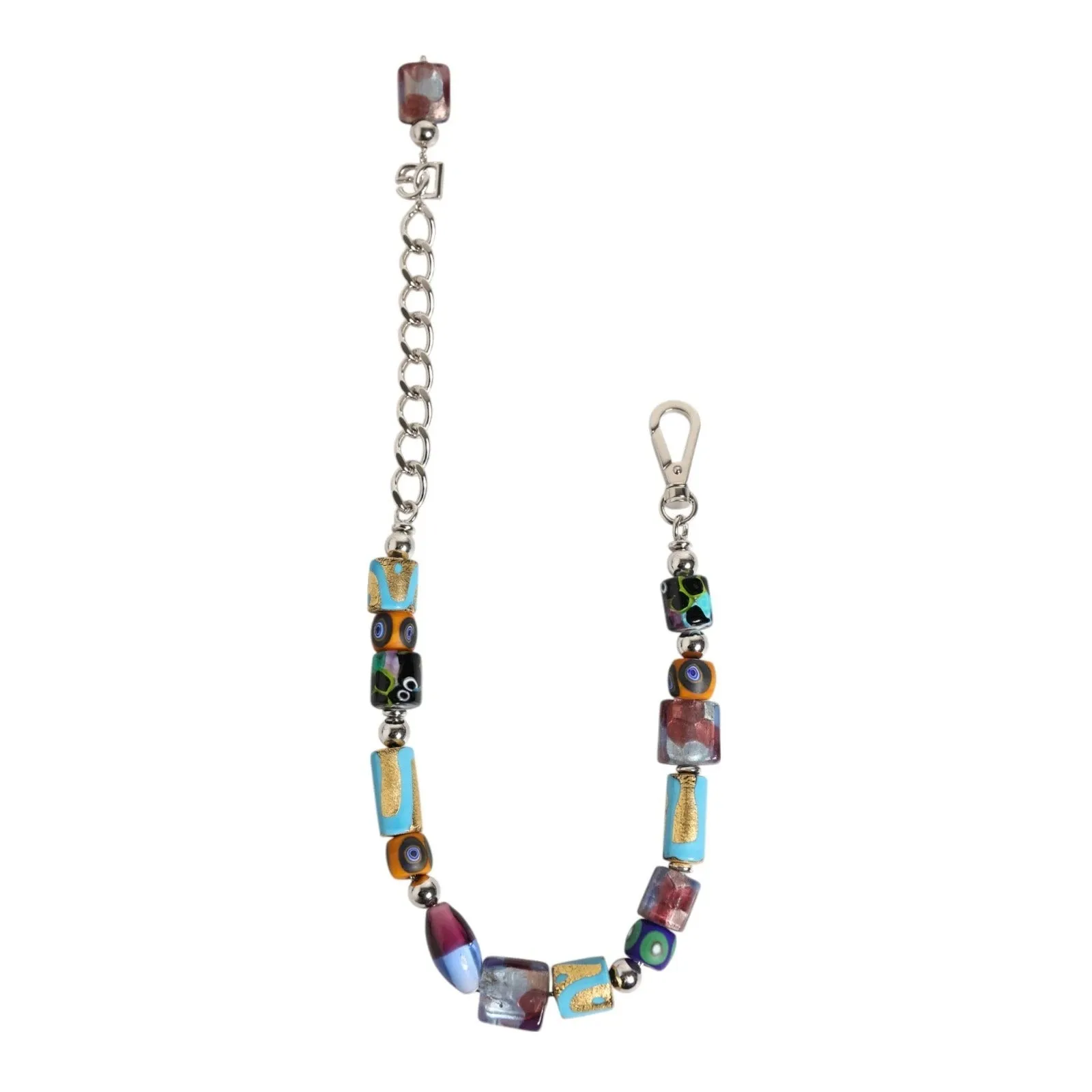Dolce & Gabbana Multicolor Murano Glass Beads Brass Zamak Necklace sold by Siebentaschen product image thumbnail 2