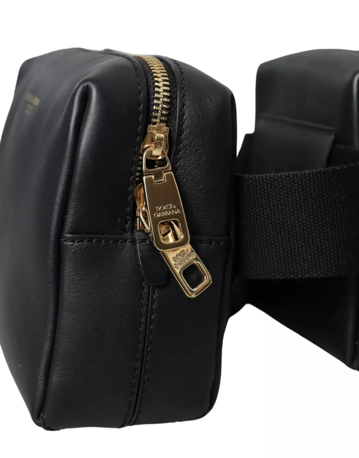 Dolce & Gabbana Black Calfskin Leather Double Waist Belt Fanny Pack Bag sold by Siebentaschen product image thumbnail 4