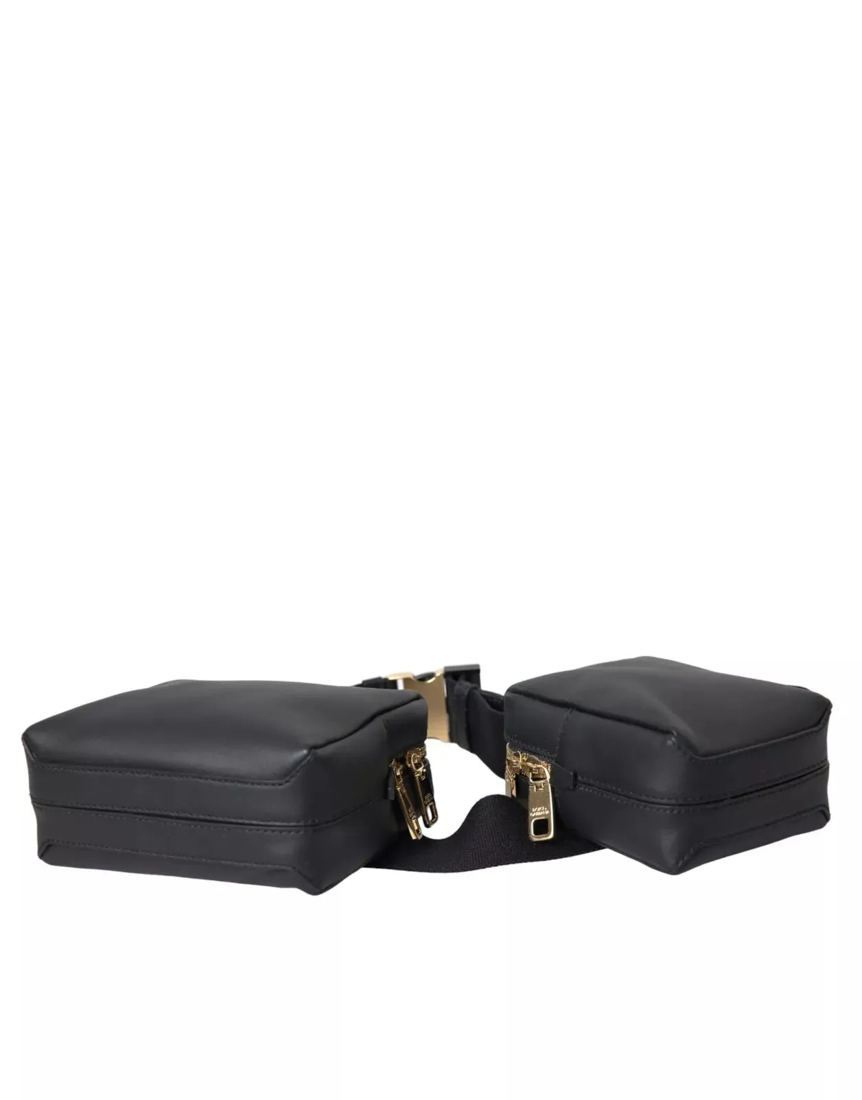 Dolce & Gabbana Black Calfskin Leather Double Waist Belt Fanny Pack Bag sold by Siebentaschen product image thumbnail 5
