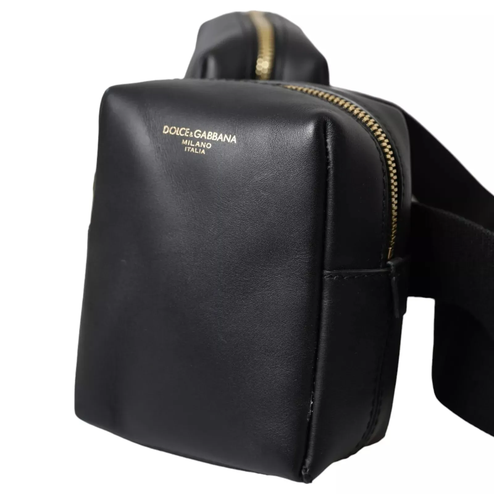 Dolce & Gabbana Black Calfskin Leather Double Waist Belt Fanny Pack Bag sold by Siebentaschen product image thumbnail 2