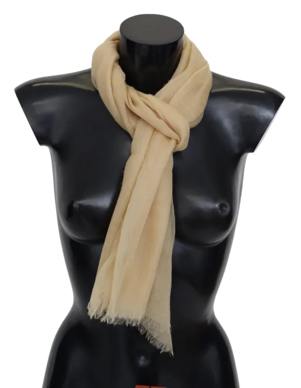 Missoni Beige Cashmere Unisex Neck Scarf sold by Siebentaschen