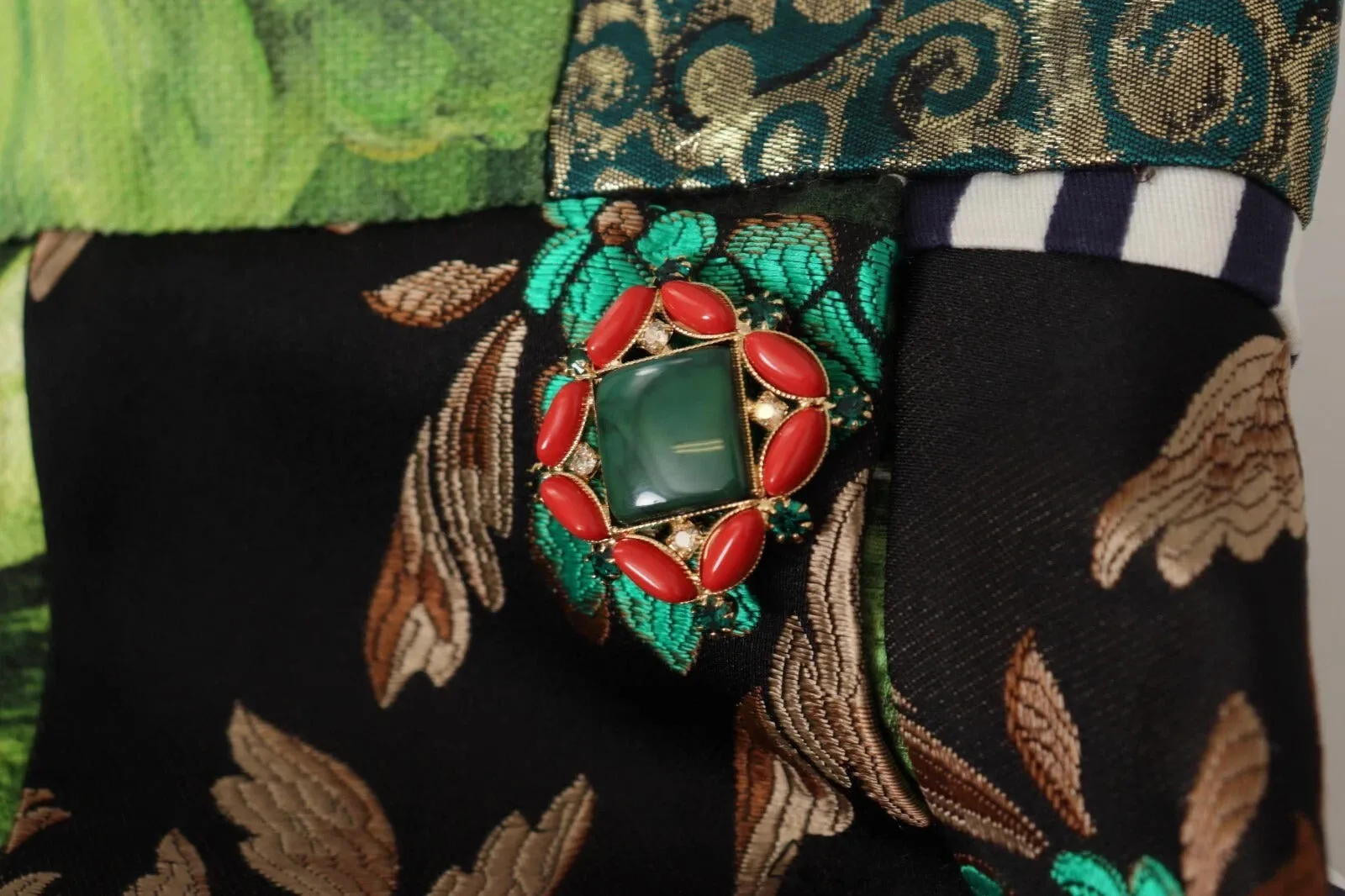 Dolce & Gabbana Multicolor Patchwork A-line Polyester Skirt sold by Siebentaschen product image thumbnail 5