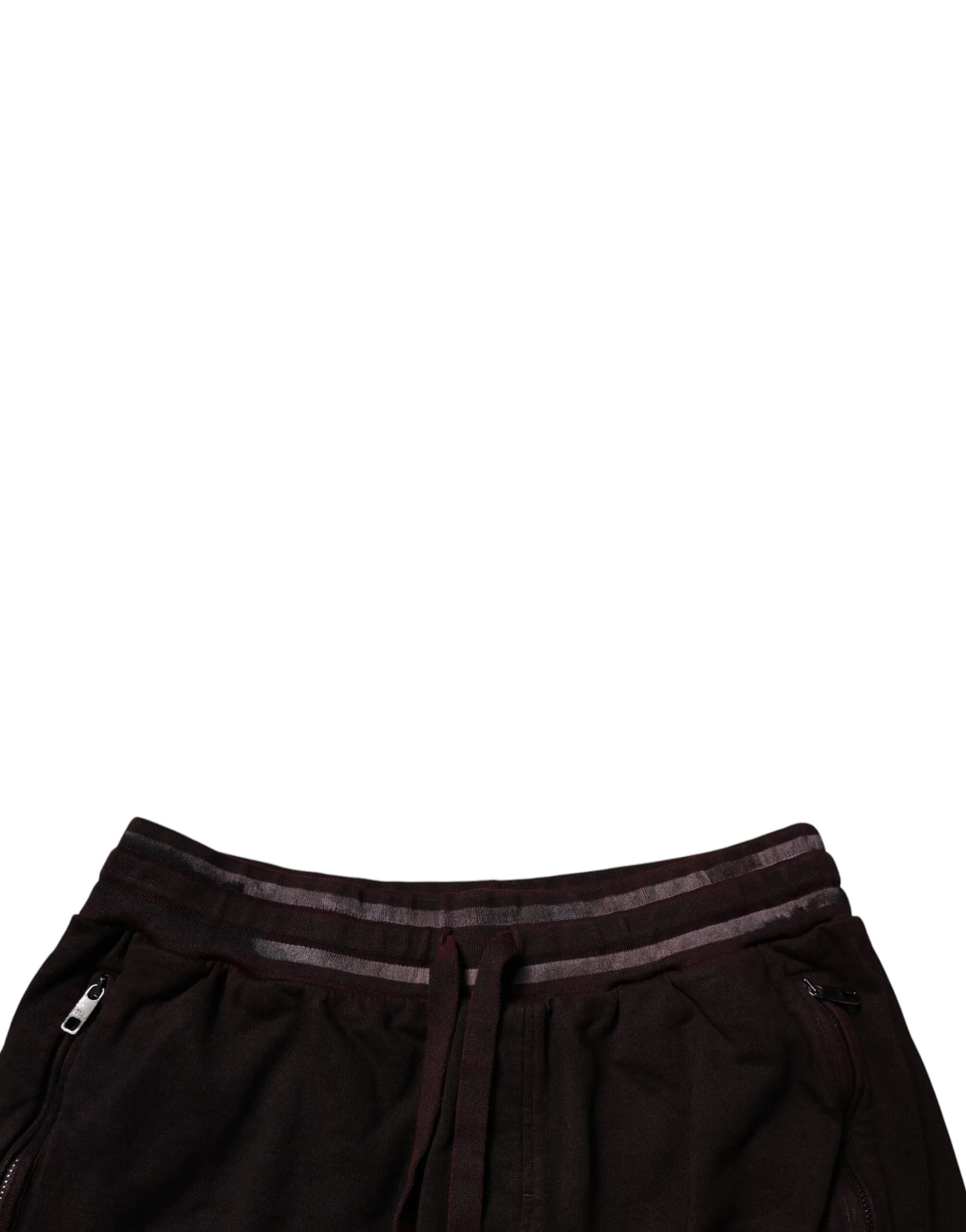 Dolce & Gabbana Maroon Cotton Logo Plaque Men Bermuda Shorts sold by Siebentaschen product image thumbnail 5