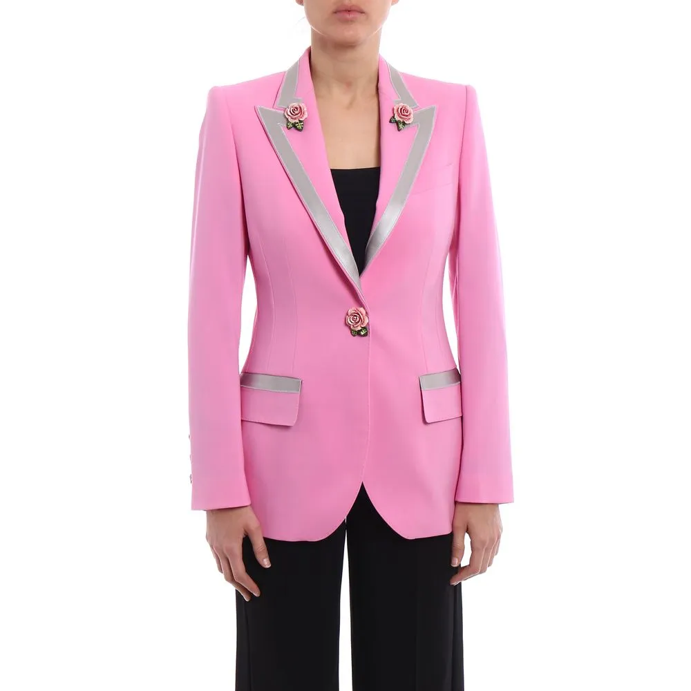 Dolce & Gabbana Pink Wool Jackets & Coat sold by Siebentaschen product image thumbnail 3