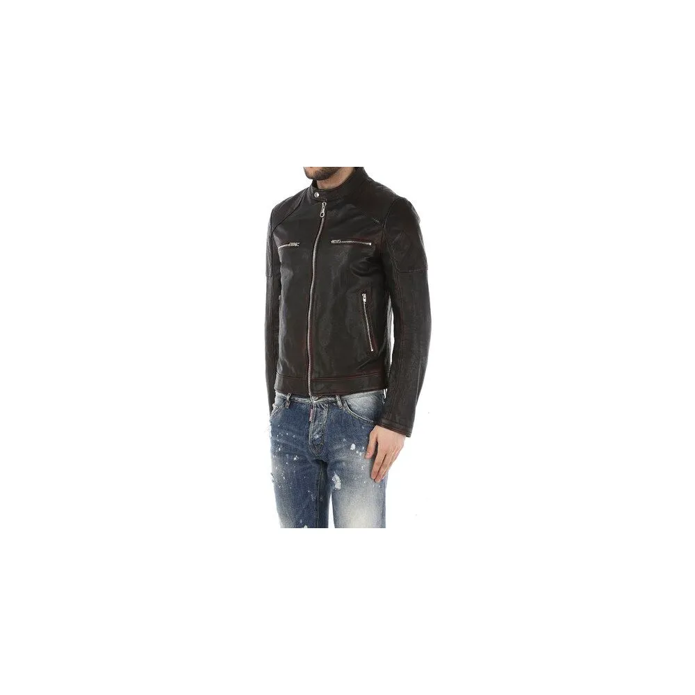 Dolce & Gabbana Black Goatskin Men Jacket sold by Siebentaschen product image thumbnail 4