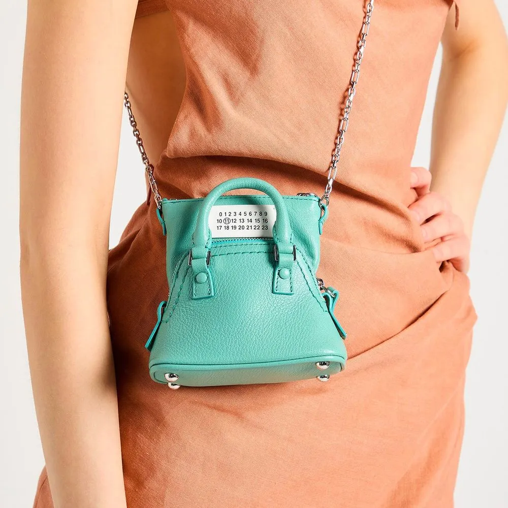 Maison Margiela Blue Goatskin Crossbody Bag sold by Siebentaschen product image thumbnail 3