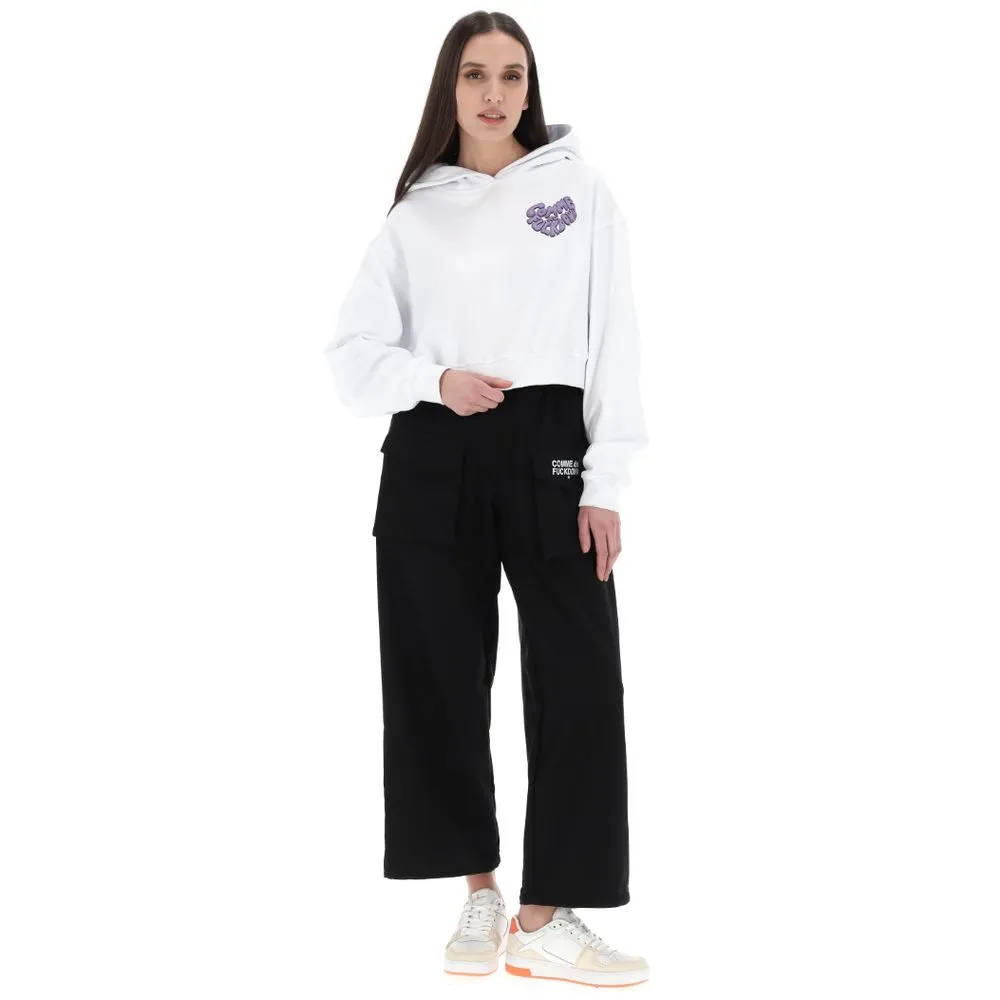 Comme Des Fuckdown White Cotton Women Sweatshirt sold by Siebentaschen product image thumbnail 4