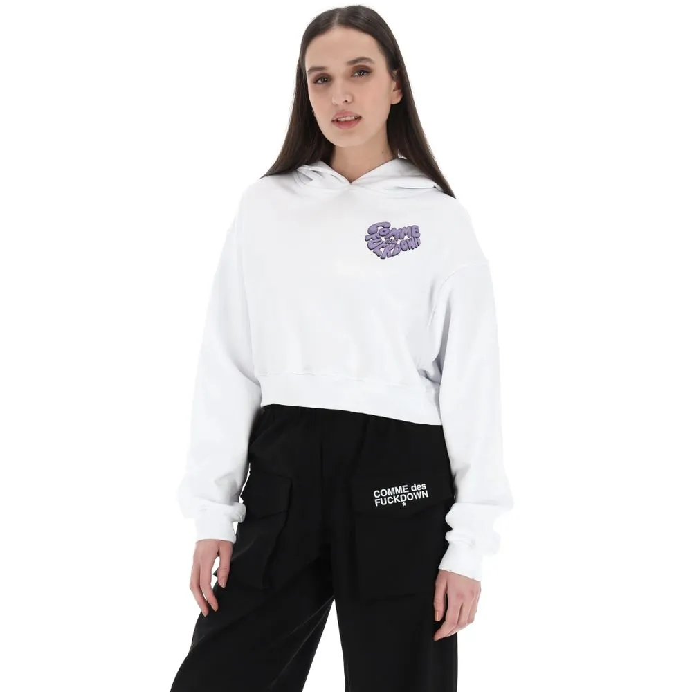 Comme Des Fuckdown White Cotton Women Sweatshirt sold by Siebentaschen product image thumbnail 3
