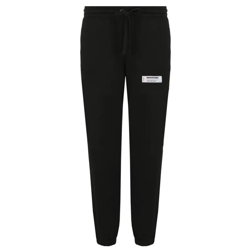 Diego Venturino Black Cotton Men Sweatpant sold by Siebentaschen