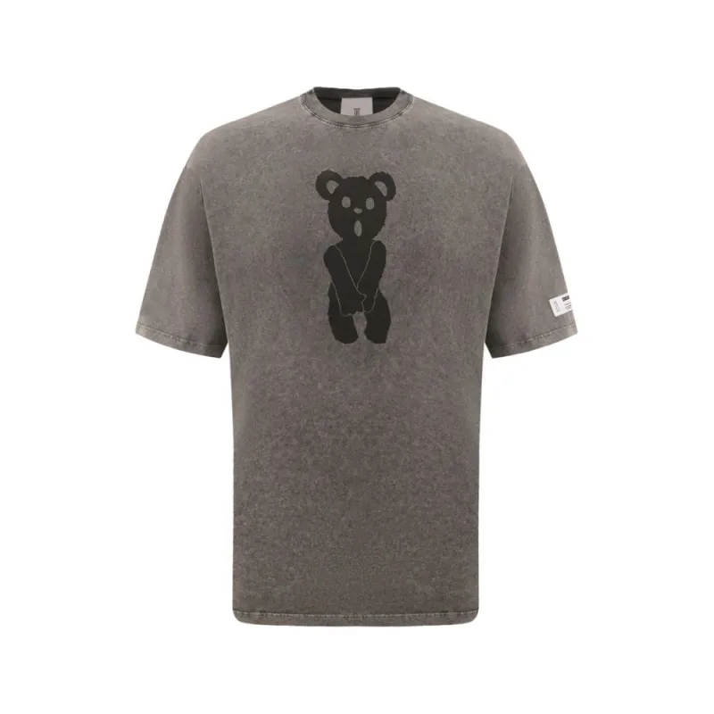 Diego Venturino Gray Cotton T-Shirt sold by Siebentaschen