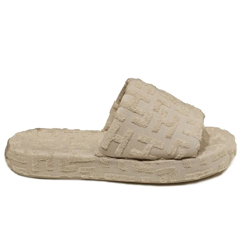 Hinnominate Beige Cotton Women Sandal sold by Siebentaschen