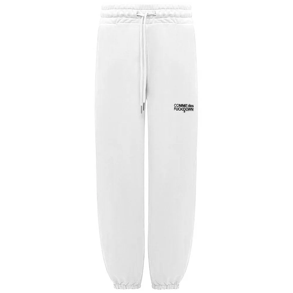 Comme Des Fuckdown White Cotton Women Sweatpant sold by Siebentaschen