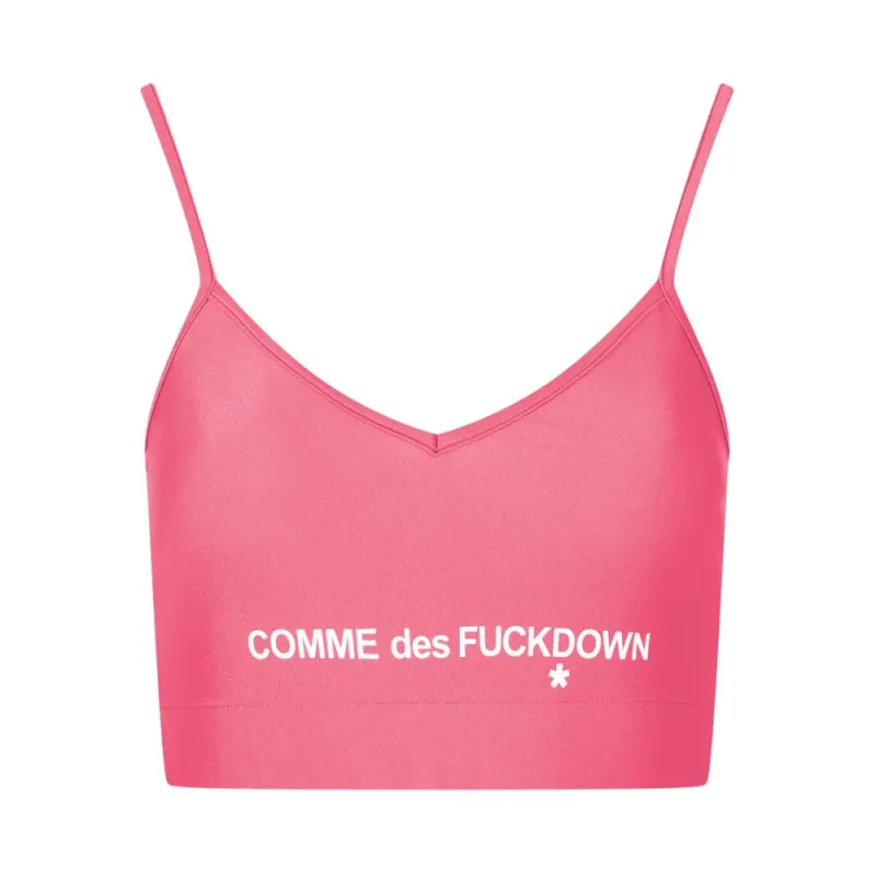 Comme Des Fuckdown Pink Polyester Women Top sold by Siebentaschen