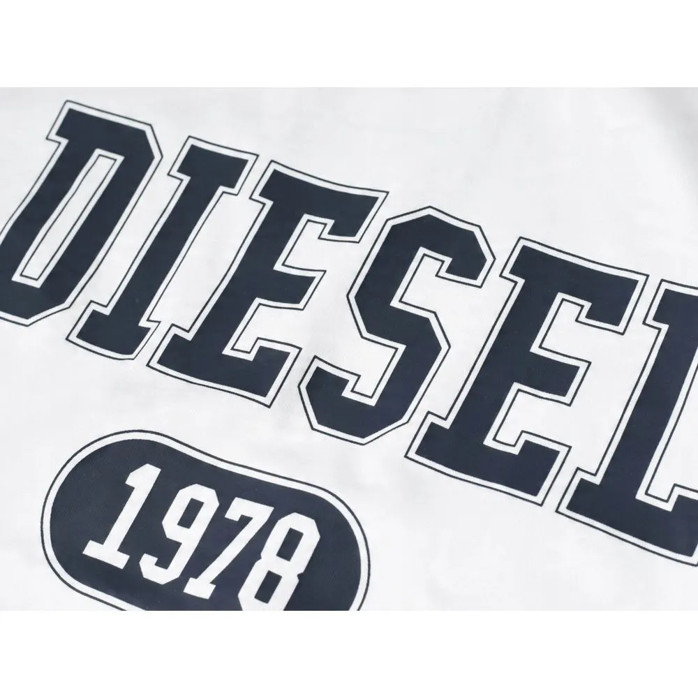 Diesel White Cotton T-Shirt sold by Siebentaschen product image thumbnail 4