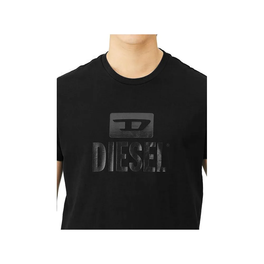 Diesel Black Cotton T-Shirt sold by Siebentaschen product image thumbnail 4