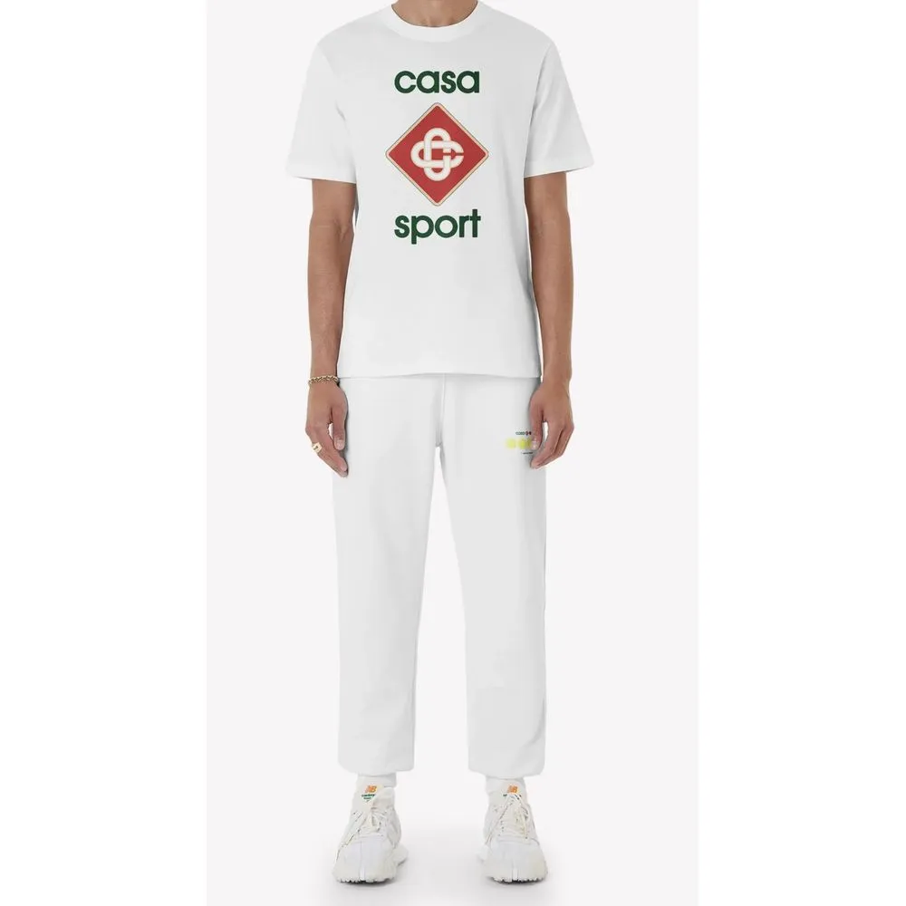 Casablanca White Cotton T-Shirt sold by Siebentaschen product image thumbnail 3