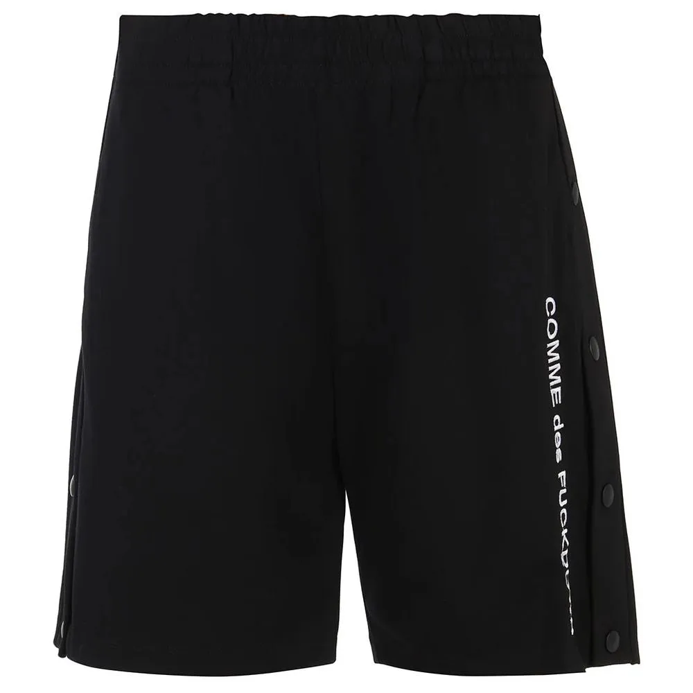 Comme Des Fuckdown Black Viscose Men Bermuda Short sold by Siebentaschen