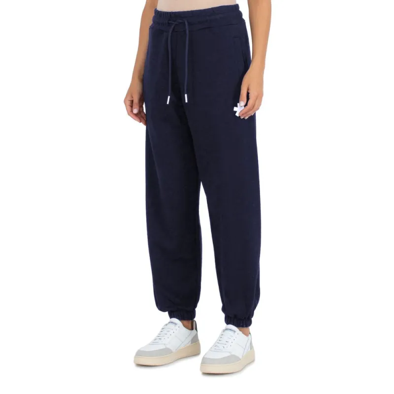 Comme Des Fuckdown Blue Cotton Women Sweatpants sold by Siebentaschen
