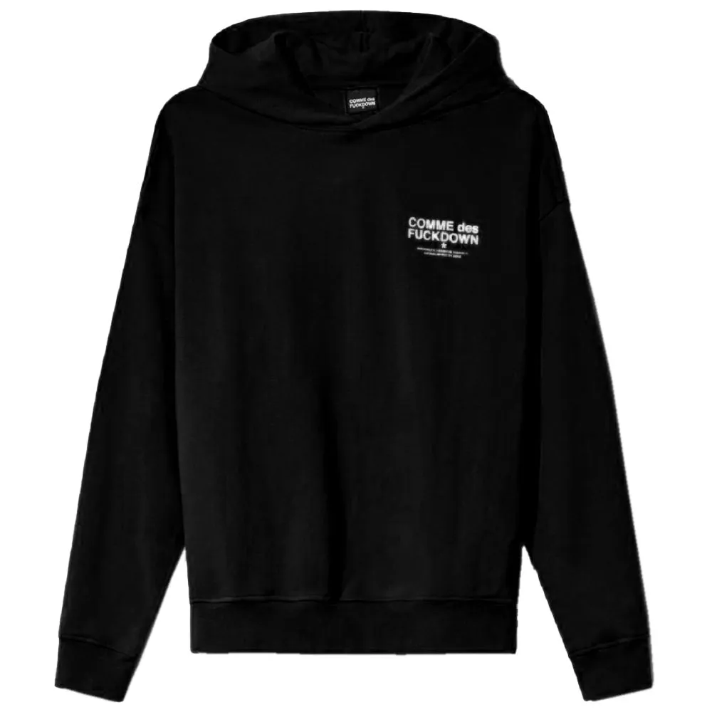 Comme Des Fuckdown Black Cotton Men Hoodie sold by Siebentaschen