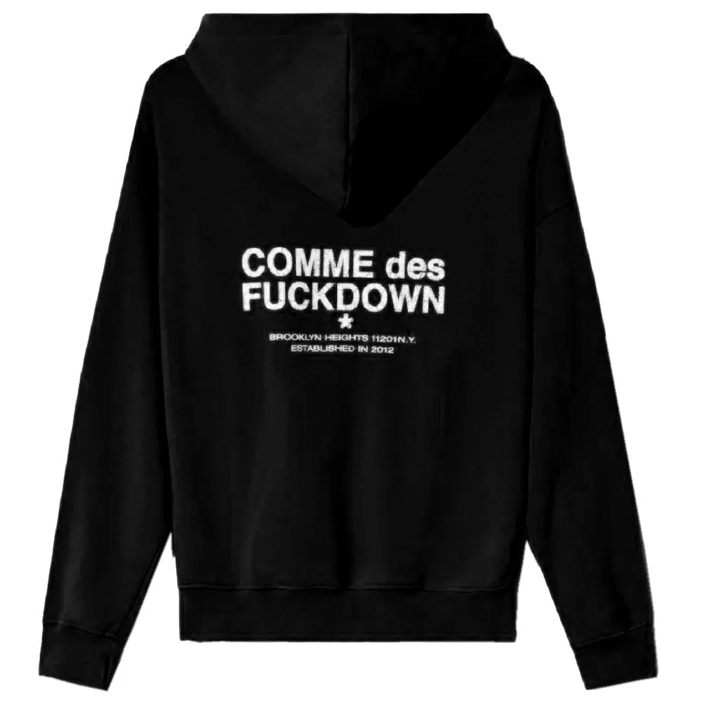 Comme Des Fuckdown Black Cotton Men Hoodie sold by Siebentaschen product image thumbnail 2