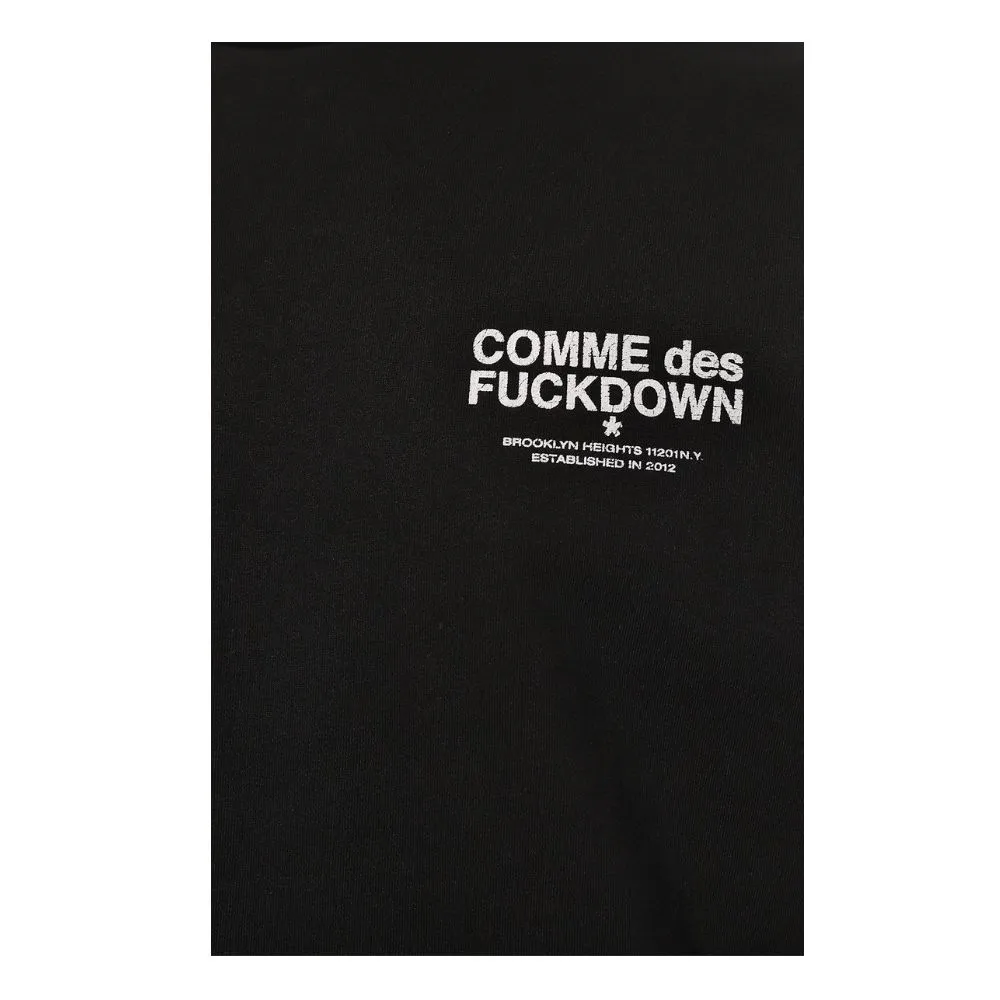 Comme Des Fuckdown Black Cotton Men's Crewneck Sweater sold by Siebentaschen product image thumbnail 4