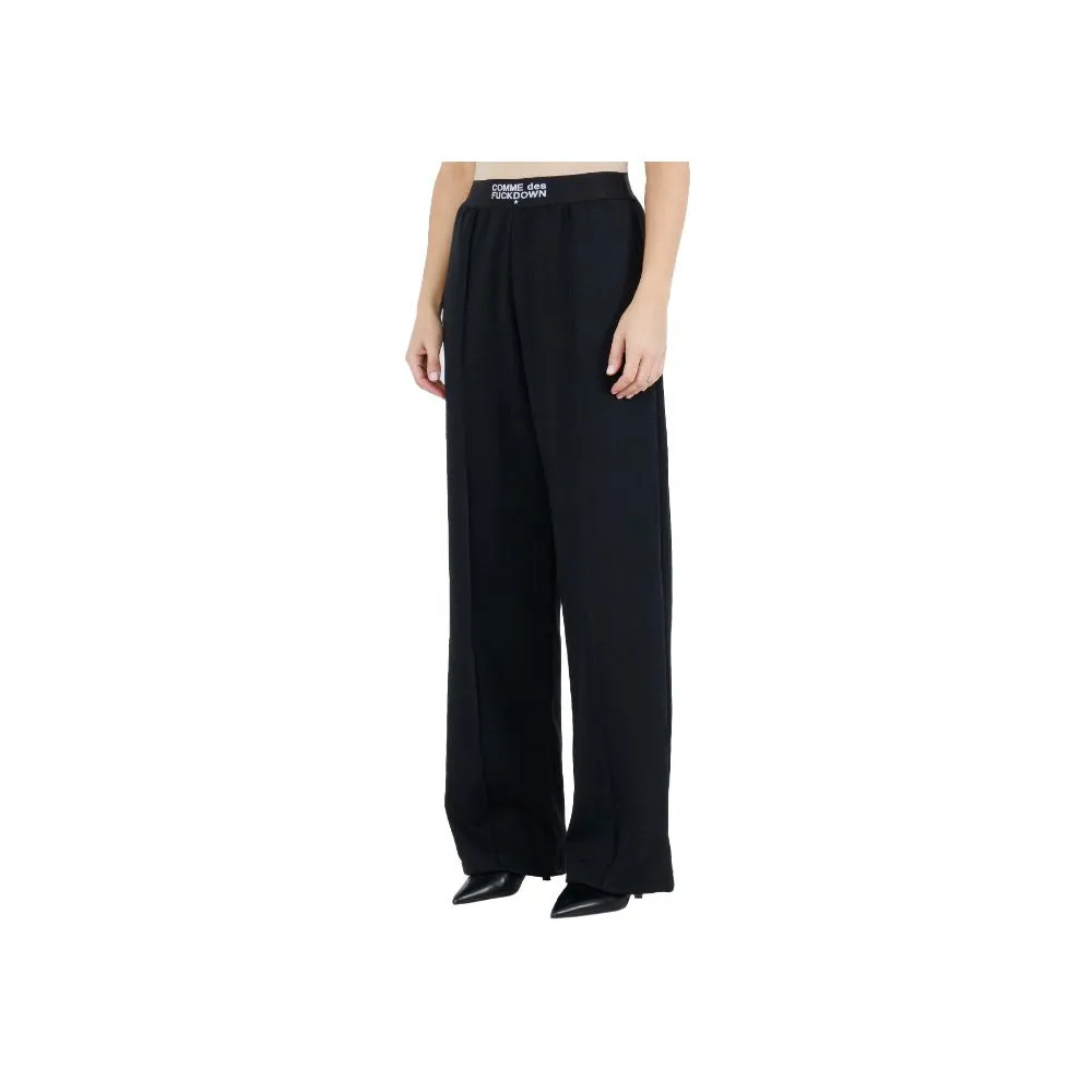 Comme Des Fuckdown Black Polyester Women Palazzo Trousers sold by Siebentaschen product image thumbnail 3