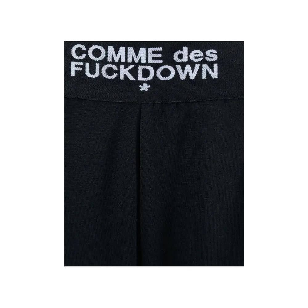 Comme Des Fuckdown Black Polyester Women Palazzo Trousers sold by Siebentaschen product image thumbnail 4