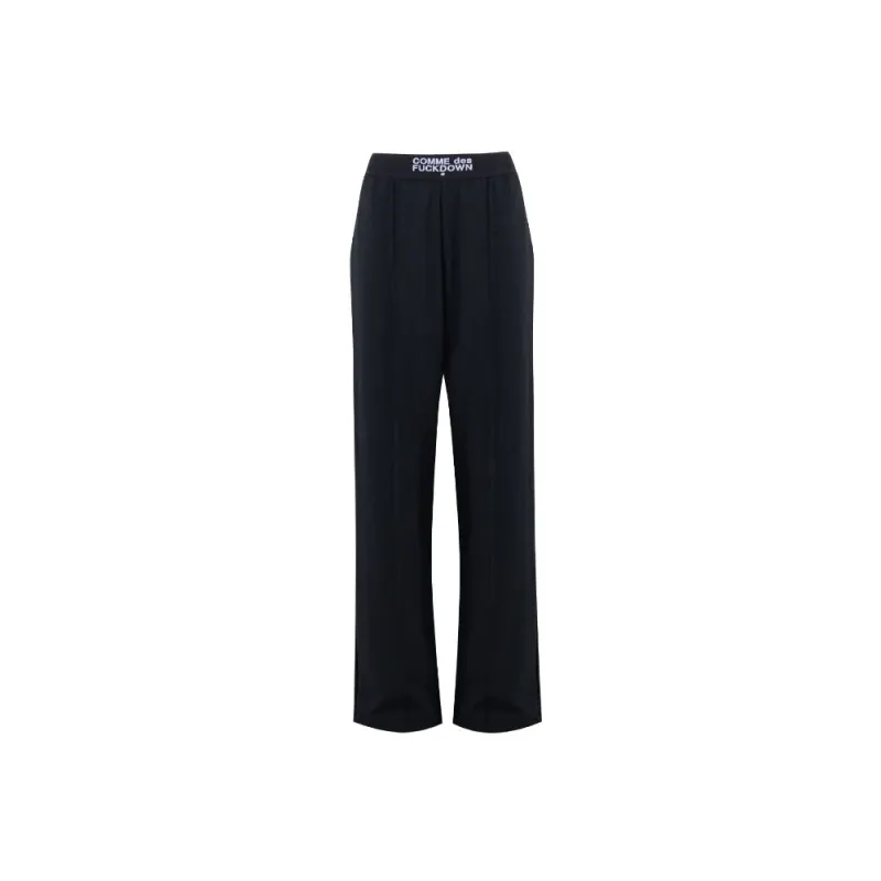 Comme Des Fuckdown Black Polyester Women Palazzo Trousers sold by Siebentaschen