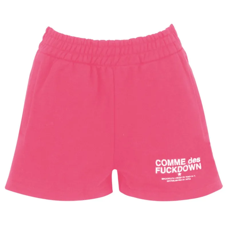 Comme Des Fuckdown Pink Cotton Short sold by Siebentaschen