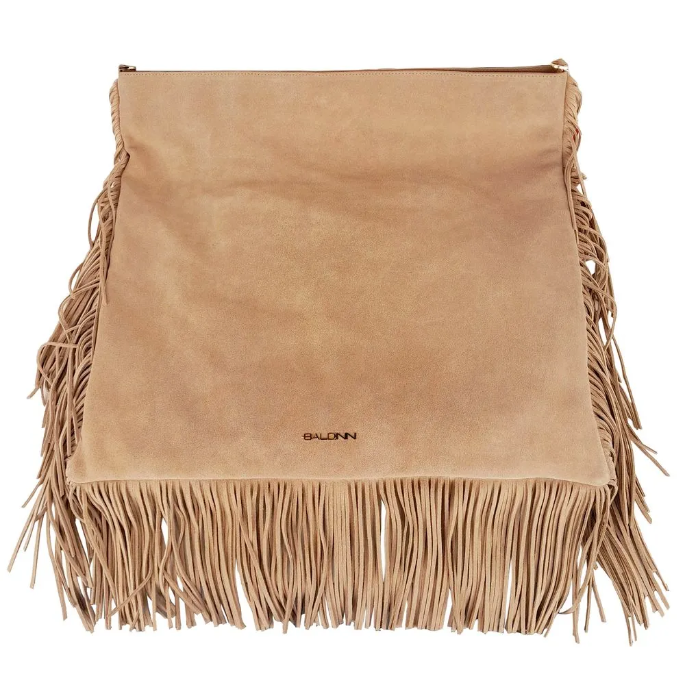 Baldinini Trend Beige Calfskin Women Crossbody Bag sold by Siebentaschen product image thumbnail 2