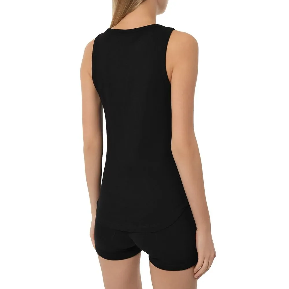 Comme Des Fuckdown "Black Cotton Women Tank Top" sold by Siebentaschen product image thumbnail 2