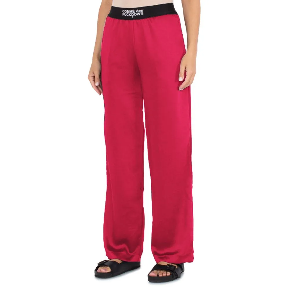 Comme Des Fuckdown Fuchsia Polyester Women Pants sold by Siebentaschen product image thumbnail 3