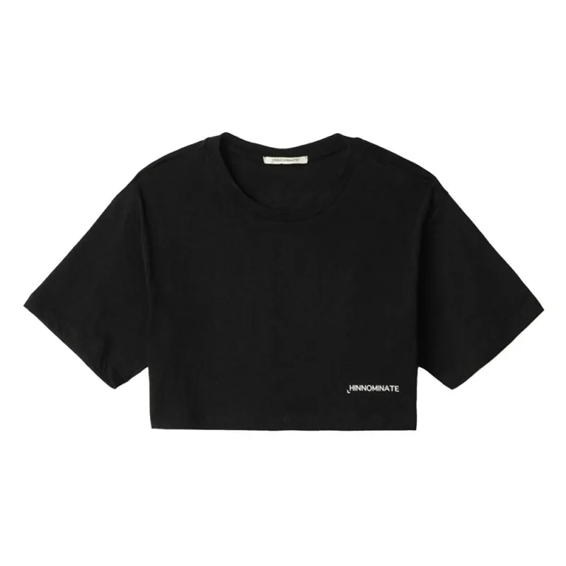 Hinnominate Black Cotton Women T-Shirt sold by Siebentaschen