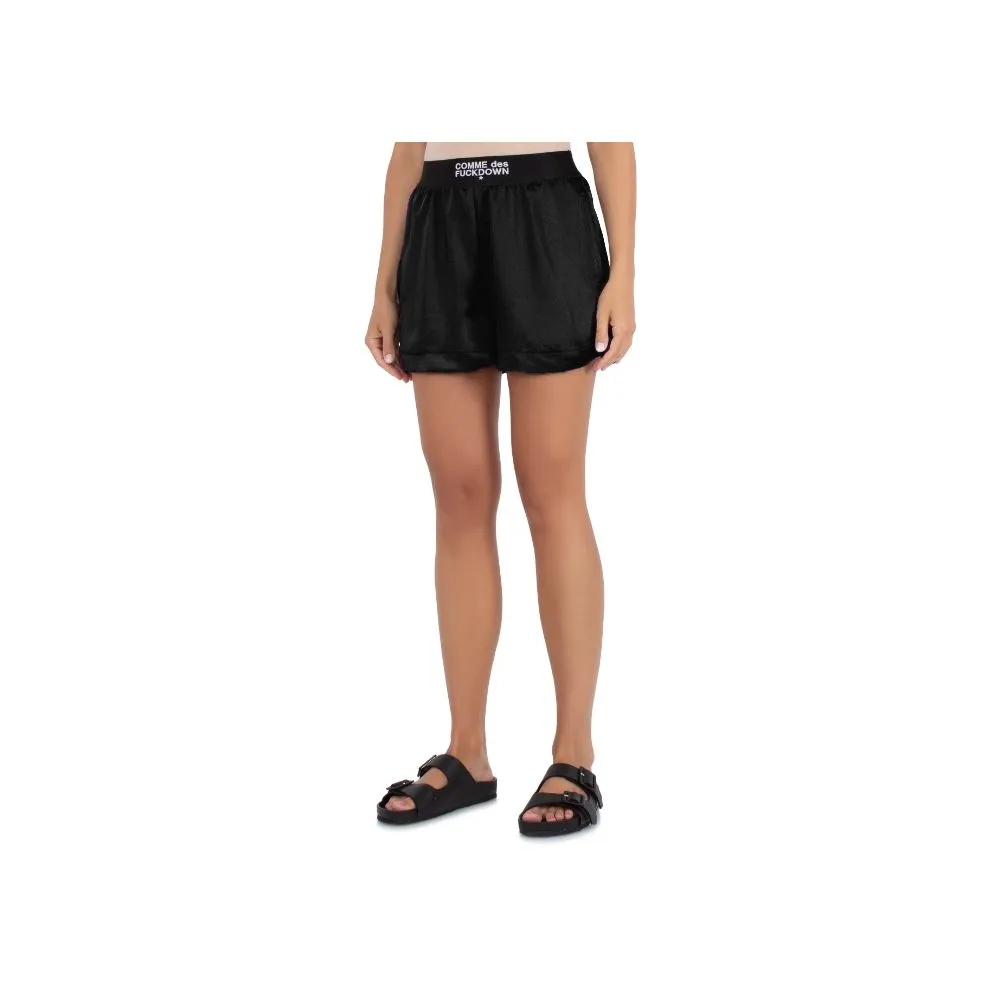 Comme Des Fuckdown Black Polyester Short sold by Siebentaschen product image thumbnail 3